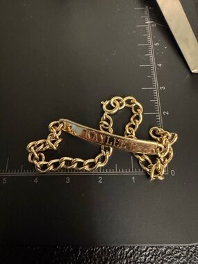 Speidel Engraved Gold Name ID Bracelet "KAYLEE" 06-92 on Back